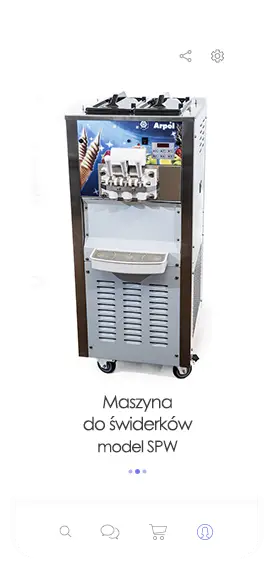 maszyna do lodów świderków